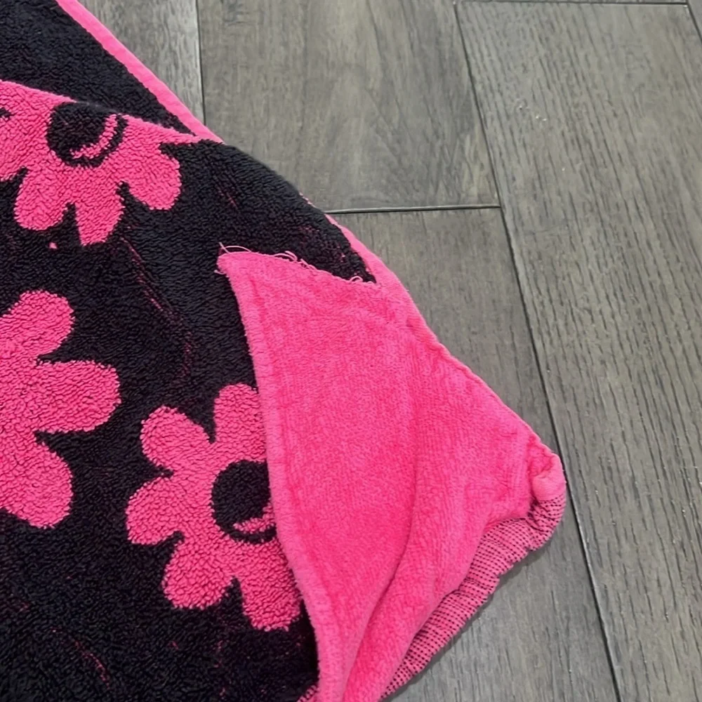 Hooded Minnie mouse baby/ infant and small kid bath or a swim towel
